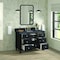 James Martin Vanities 48'' Single Vanity, Black Onyx w/ 3 CM Charcoal Soapstone Quartz Top 424-V48-BKO-3CSP - alternate 6